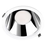 Ledvance LED Downlight Comfort Dali UGR19 Aluminium Weiß 42W 5000lm 55D - 930 Warmweiß | Ausschnitt 250mm - IP44 - Höchste Farbwiedergabe - Dali Dimmbar