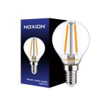 Noxion Lucent Lustre LED E14 Kugel Fadenlampe Klar 2.5W 250lm – Dimmbar - Ersatz für 25W